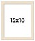 15x18 Wide Barnwood Picture Frame with UV-Resistant Acrylic & Acid Free Backing, Available in 6 Paint Finishes - Grey, Brown, White, and Black